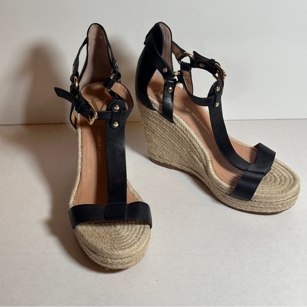 Vince Camuto Black Wedges